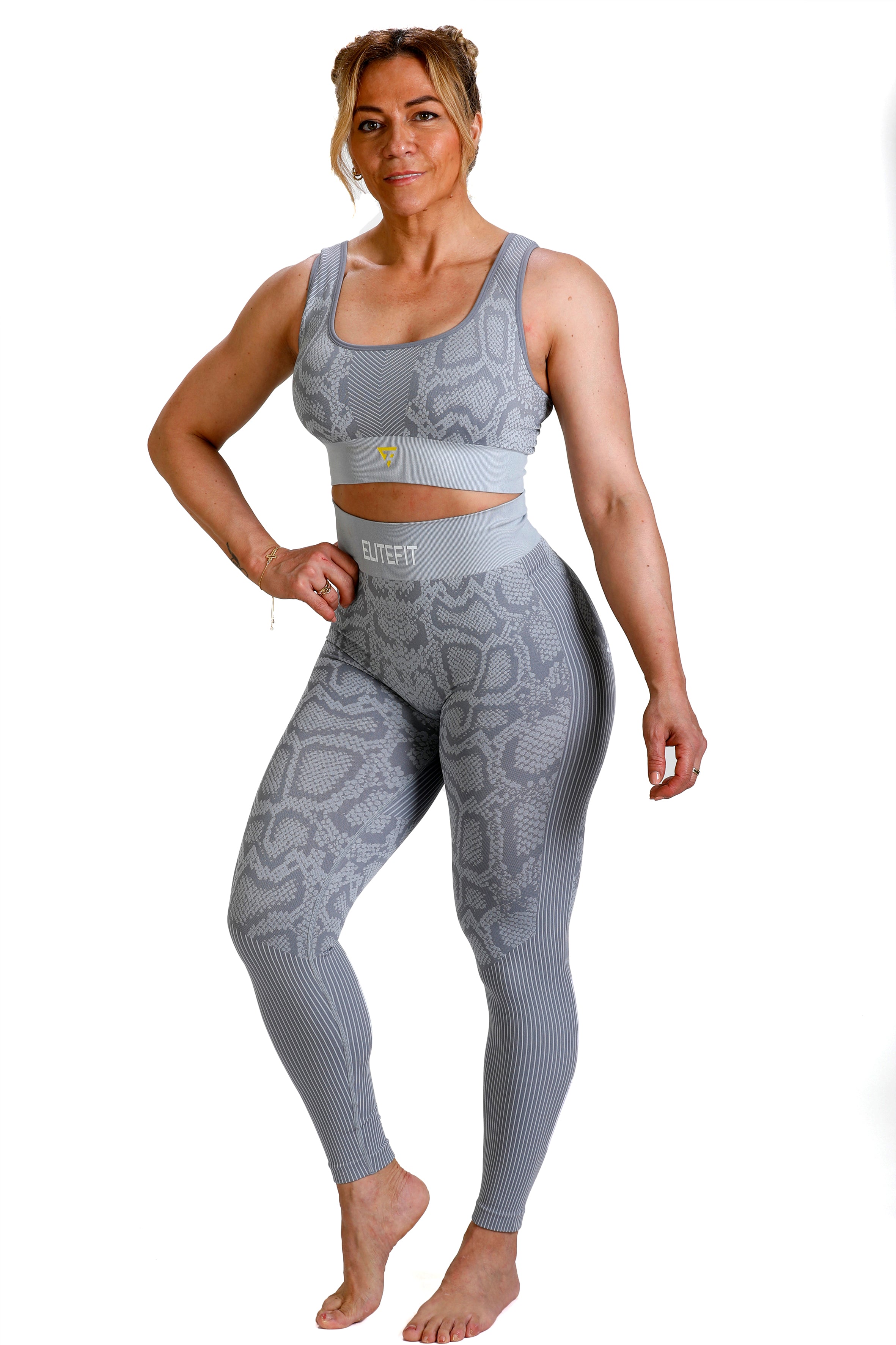 Conjunto LEOPARD (gris-azul)